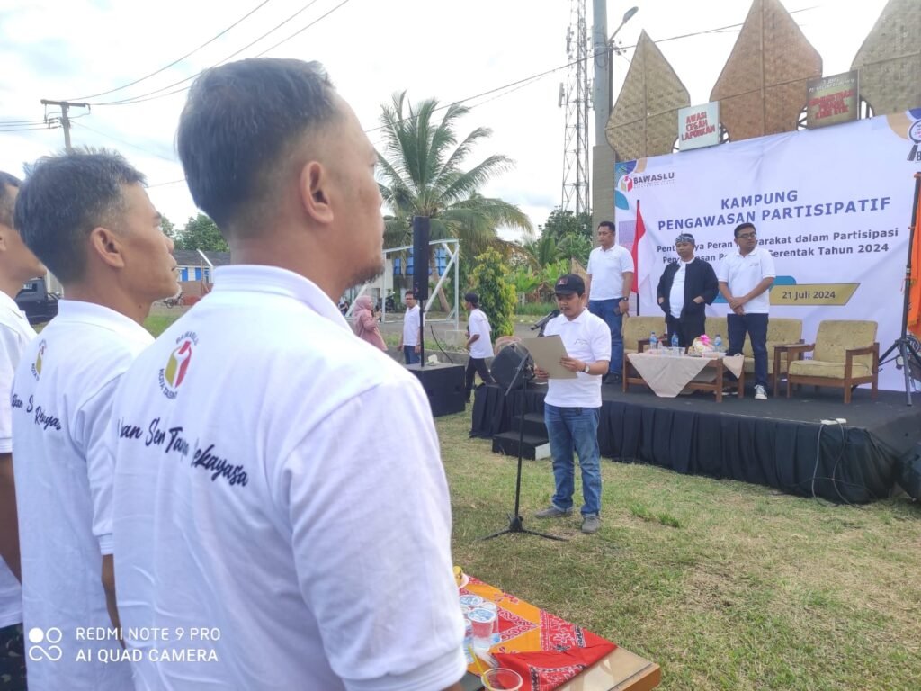 Bawaslu Kota Tasikmalaya Menyelenggarakan Deklarasi Kampung Pengawasan Partisipatif