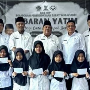  Lebaran Yatim di Kemenag dan BAZNAS Purwakarta Berbagi Cinta dan Berkah