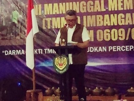 Pj. Bupati Bandung Barat Membuka Perhelatan TNI Manunggal Membangun Desa