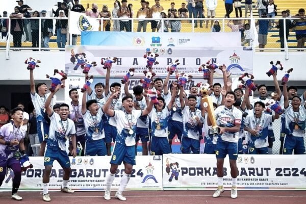 Kecamatan Cikajang Meraih Medali Emas Cabor Sepak Bola Pekan Olahraga Kabupaten Garut