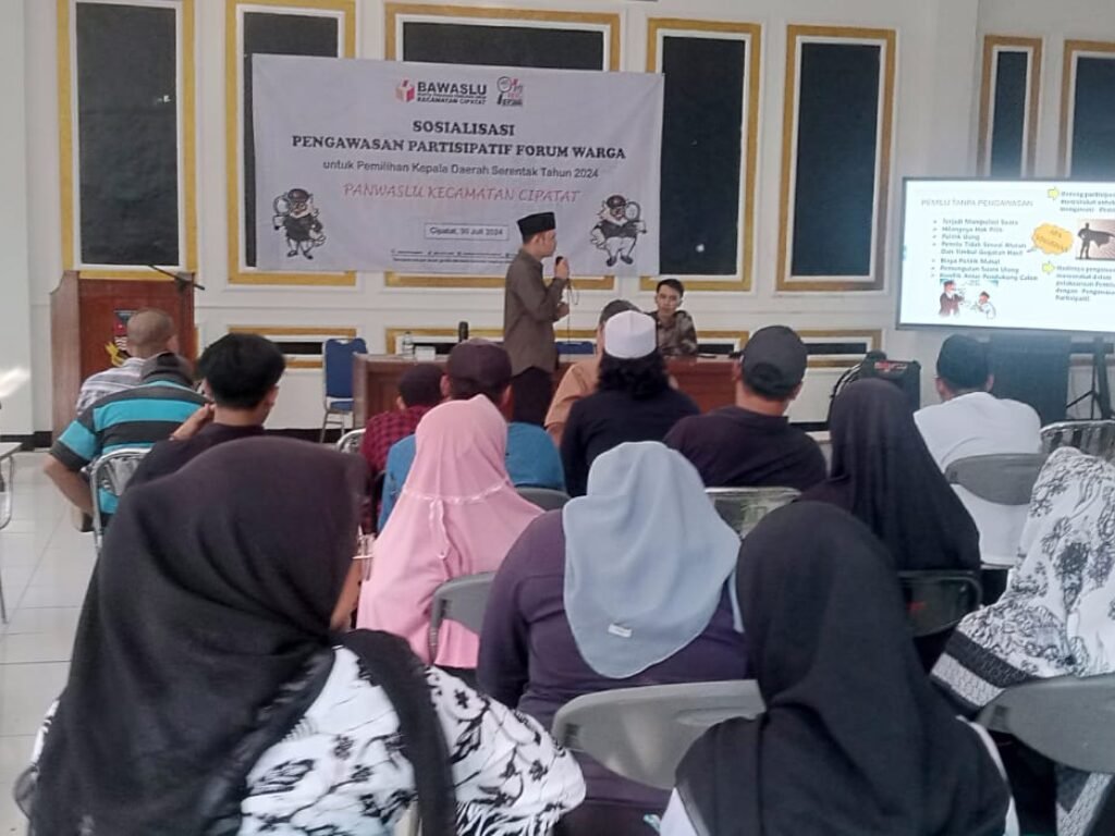 Panwaslu Cipatat Ajak Masyarakat Berperan Awasi Penyelenggaraan Pilkada 2024