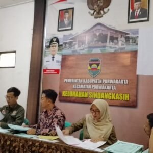 Pelayanan Pembuatan Sertifikat Tanah Massal di Aula Kelurahan Sindangkasih
