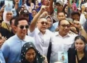 Ribuan Masyarakat Merbau Mataram, Mentri Zulhas Kenalkan Syaiful Anwar Ketua DPC GRINDRA Bersama Balonbup Radityo Egi Pratama