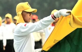 Latihan Calon Paskibraka Tingkat Pusat Tahun 2024 di Taman Rekreasi Wiladatika Cibubur
