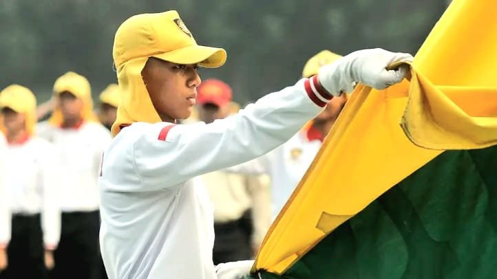 Latihan Calon Paskibraka Tingkat Pusat Tahun 2024 di Taman Rekreasi Wiladatika Cibubur