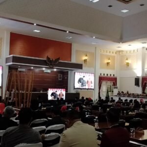 Presiden Joko Widodo Pidato Kenegaraan Secara Zoom di Gedung Dewan Perwakilan Rakyat Daerah Purwakarta