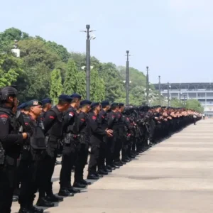 Sebanyak 5.614 personel gabungan dari Polda Metro Jaya, Polres Metro Jakarta Pusat, TNI, amankan pelantikan anggota DPR RI periode 2024-2029.