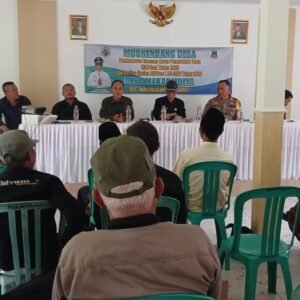 Musyawarah Desa Mekarmulya Sahkan RKPDes Tahun 2025 dan pengesahan Daftar Usulan RKPDes Tahun 2026. Musyawarah berlangsung di Aula Desa.