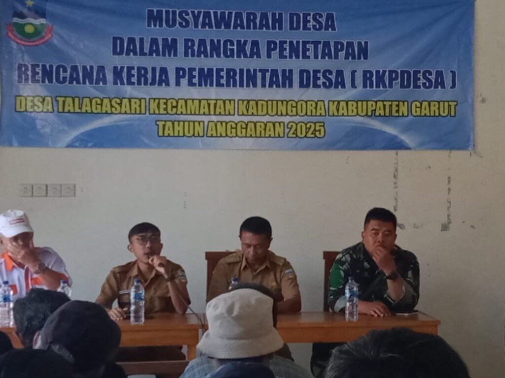 Desa Talagasari Gelar Musdes Penetapan RKPDes Tahun Anggaran 2025, Tekankan Integritas dan Netralitas Jelang Pilkada