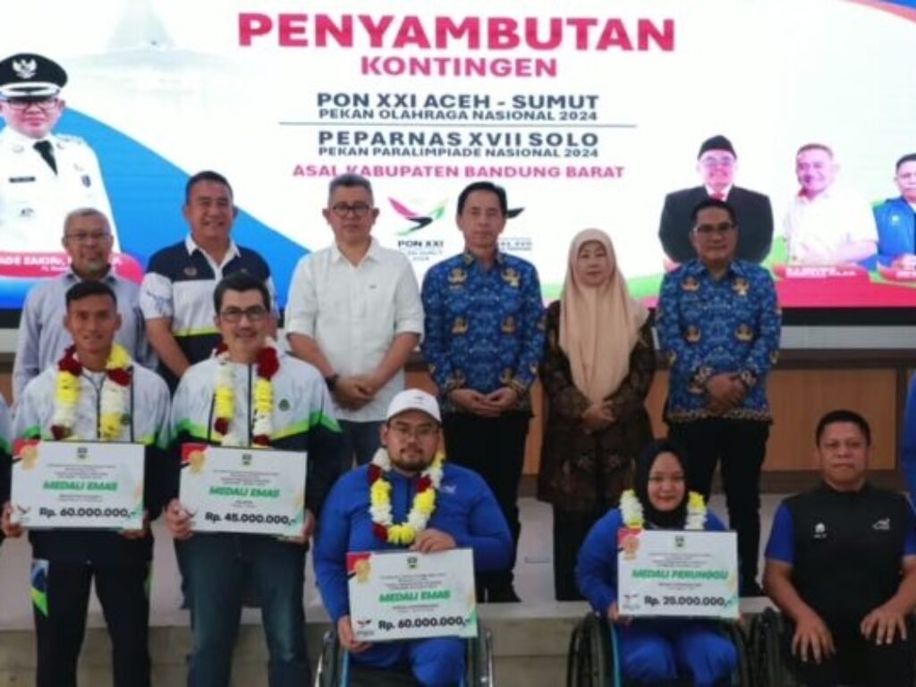 Pemda KBB Apresiasi Atlet Berprestasi di PON dan Peparnas dengan Bonus Rp6 Miliar