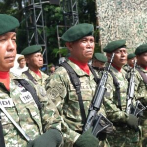HUT ke-79 Tentara Nasional Indonesia (TNI) tahun 2024 berlangsung khidmat dan meriah di Lapangan Oto Iskandar Di Nata.