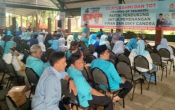 Partai Gelora Kota Tasikmalaya Konsolidasi dan TOT bersama seluruh jajaran pengurus pada Sabtu (26/10/2024) di Aula Hotel Mandalawangi.