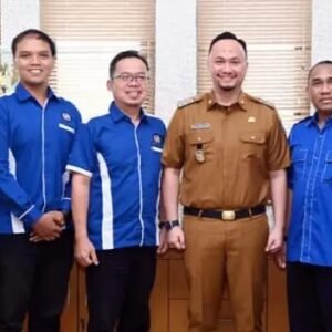 Terima Aspirasi DPC KSPSI, Bahas Implementasi UU Cipta Kerja: Plt Bupati Lampung Selatan, Pandu Kesuma Dewangsa, menerima audiensi.