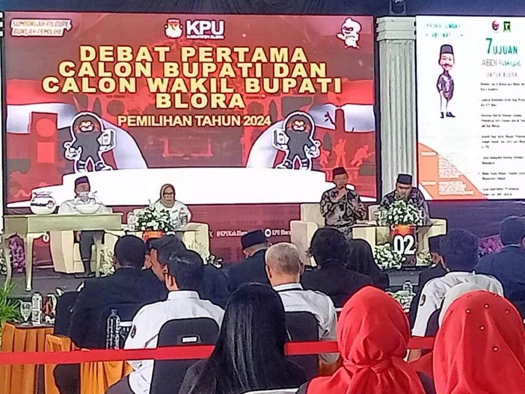 Debat Perdana Calon Bupati Blora Digelar, ASRI dan ABDI Paparkan Visi Misi
