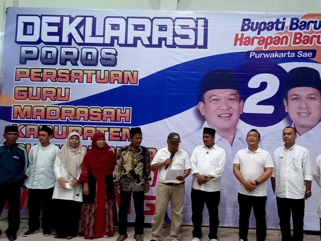 Poros Persatuan Guru Madrasah Se-Kabupaten Purwakarta Dukung Pasangan YAKIN, Harap Perhatian Lebih untuk Pendidikan Berbasis Agama