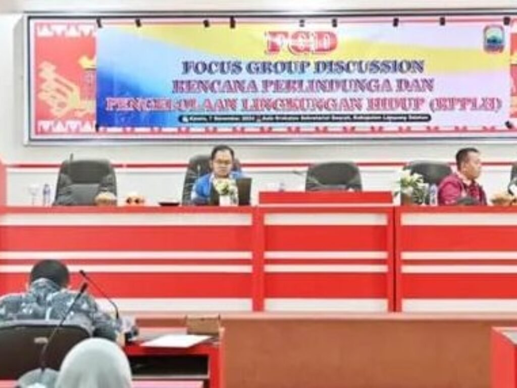 DLH Lampung Selatan Gelar FGD untuk Menyusun Dokumen Rencana Perlindungan dan Pengelolaan Lingkungan Hidup