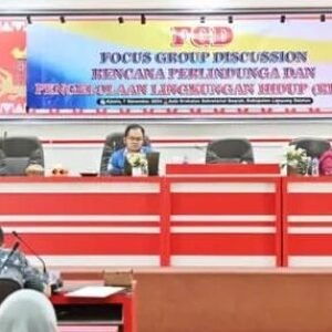 DLH Kabupaten Lampung Selatan mengadakan FGD untuk menyusun dokumen Rencana Perlindungan dan Pengelolaan Lingkungan Hidup.