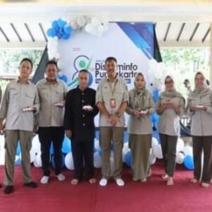 Diskominfo Kabupaten Purwakarta rayakan hari jadinya yang ke-8 dengan acara sederhana namun penuh khidmat di Rumah Makan Kampung Empang.