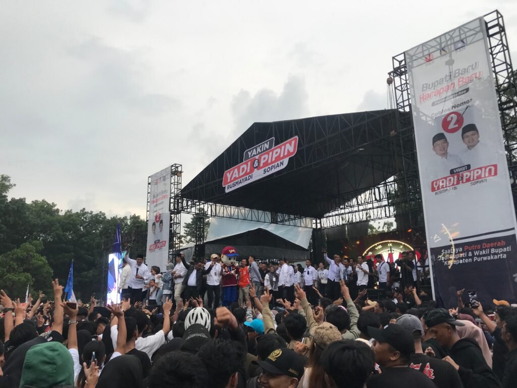 Pesta Rakyat YAKIN Perubahan Kampanye Akbar Yadi Rusmayadi dan Pipin Sopian di Purwakarta