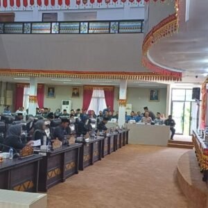 Fraksi Demokrat Tekankan Pentingnya Infrastruktur Pelayaran, DPRD Kabupaten Lampung Selatan gelar Rapat Paripurna penyampaian RANPERDA.