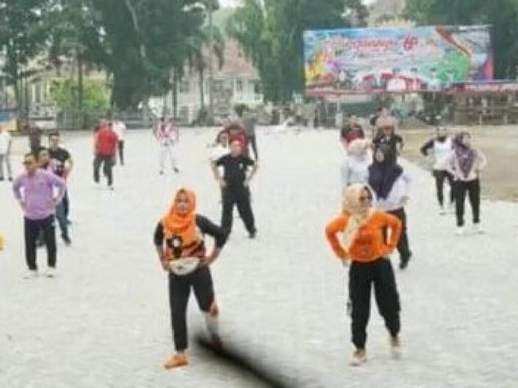 Pemkab Lampung Selatan Gelar Senam Bersama Rutin untuk Ciptakan Budaya Hidup Sehat