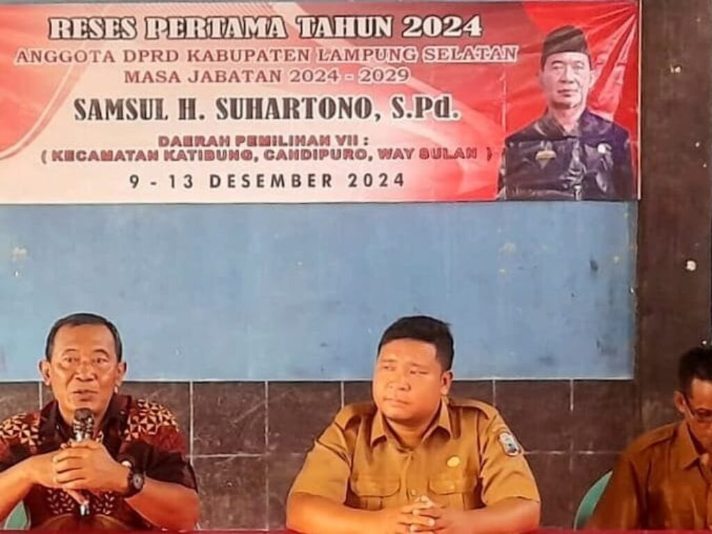 Samsul H. Suhartono Serap Aspirasi Warga di Reses Perdana di Kecamatan Candipuro, Lampung Selatan