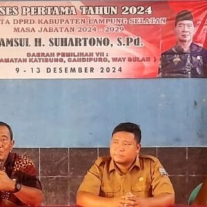 Samsul H. Suhartono Serap Aspirasi Warga di Reses Perdana di Kecamatan Candipuro, Lamsel, Reses itu bagian dari kegiatan anggota DPRD