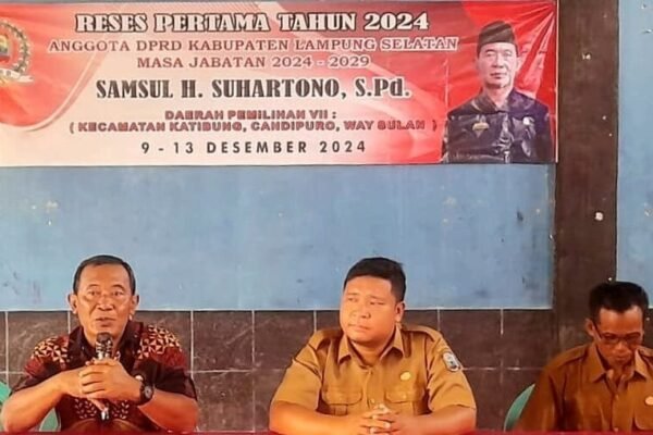 Samsul H. Suhartono Serap Aspirasi Warga di Reses Perdana di Kecamatan Candipuro, Lampung Selatan