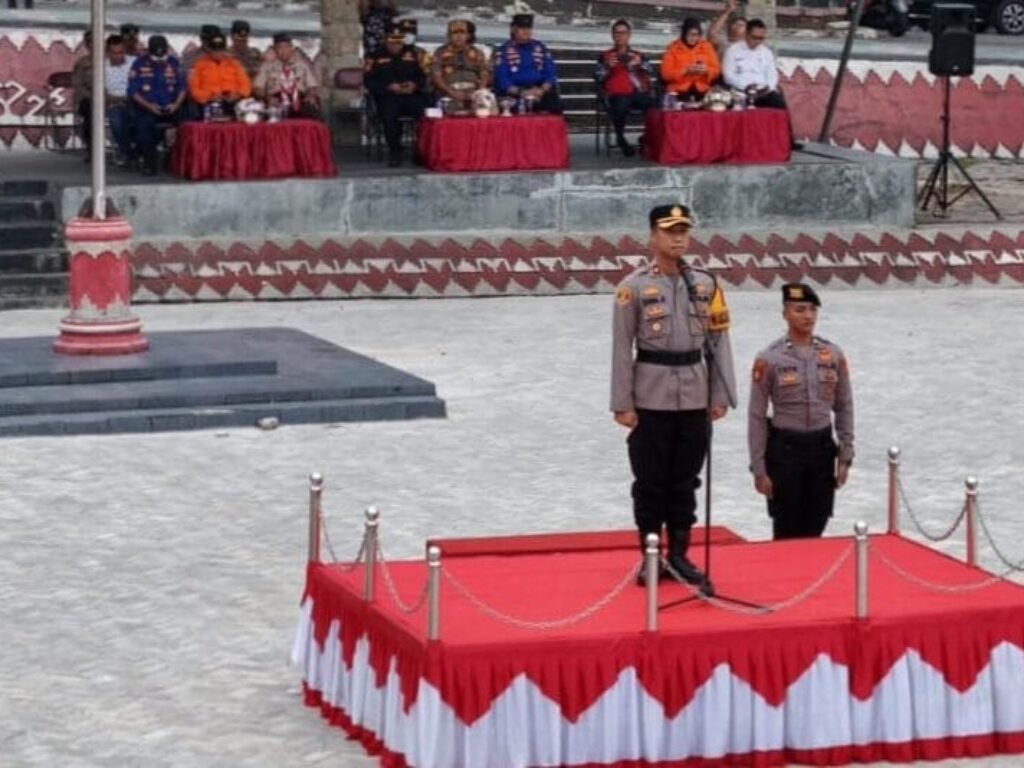 Polres Lampung Selatan Gelar Apel Siaga Bencana, Tekankan Pentingnya Koordinasi dan Trauma Healing