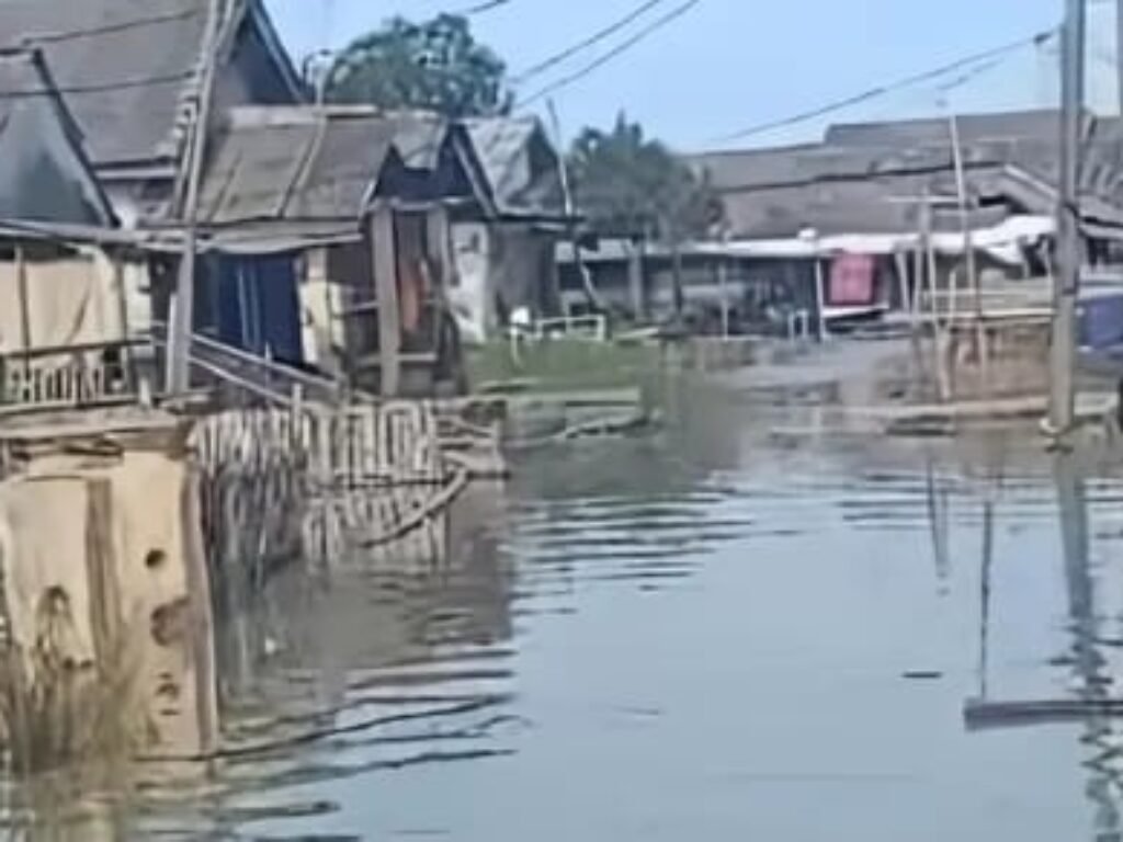 Warga Mengaku Banjir Rob Terparah yang Rendam Dusun Kuala Jaya di Lampung Selatan