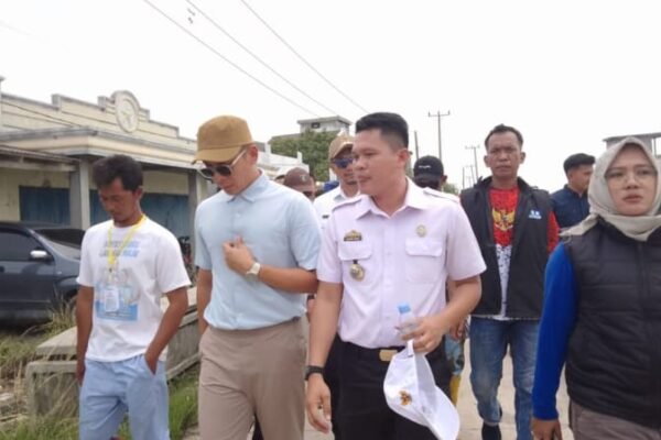 Bupati dan Wakil Bupati Terpilih Lampung Selatan Tinjau Banjir ROB di Desa Bandar Agung, Salurkan Bantuan