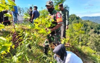 Wujudkan Komitmen Jaga Lingkungan dalam Peringati Hari Juang Kartika TNI-AD, Kodim 0611/Garut Gelar Penanaman Pohon di Talegong