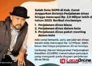 Di Kabupaten Garut Belanja Perjalanan Dinas Satu SKPD Capai Rp. 2,6 Milyar Lebih, GLMPK Temukan Kejanggalan