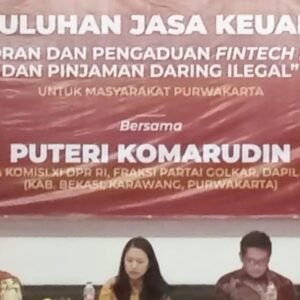 Putri Komarudin Sosialisasikan Pelaporan dan Pengaduan Fintech Lending serta Pinjaman Daring Ilegal di Purwakarta
