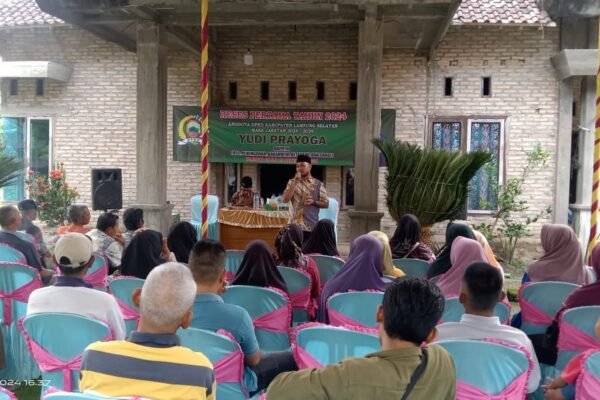 Yudi Suprayoga, Anggota DPRD Lampung Selatan, Serap Aspirasi Warga di Reses Perdana di Desa Bangun Rejo