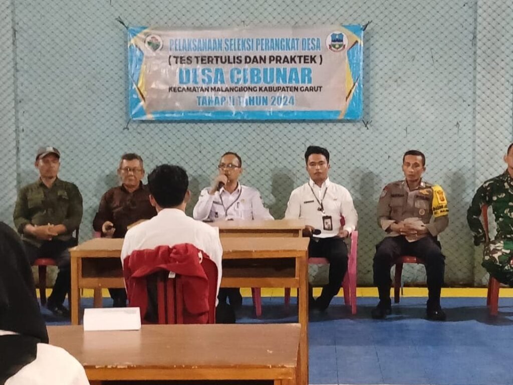 Prioritaskan Kompetensi dan Integritas, Desa Cibunar Garut Gelar Uji Kelayakan dan Kepatutan Calon Perangkat Desa