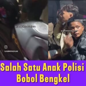 Viral, Anak Anggota Polisi Bobol Bengkel Pakai Motor Dinas Orang Tuanya