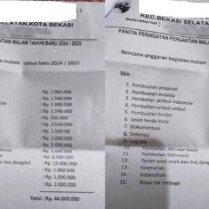 Viral, Beredar Surat Ormas di Bekasi Minta Biaya Tahun Baruan