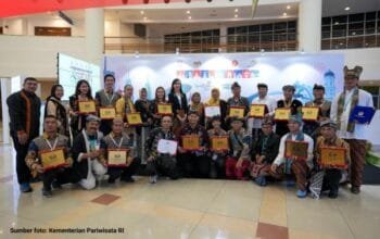 Desa Wisata Indonesia Berjaya di ASEAN Tourism Awards 2025, di Persada Johor International Convention Center, Johor Bahru, Johor, Malaysia.