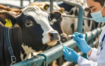 DKPP Jabar Gencar Tangani Kasus PMK, Vaksinasi dan Pengobatan Dilakukan di 11 Kabupaten/Kota, vaksinasi terhadap 449 ekor ternak.