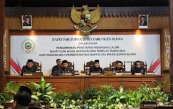 Rapat Paripurna DPRD Blora Tetapkan Arief Rohman dan Sri Setyorini sebagai Bupati dan Wakil Bupati Terpilih