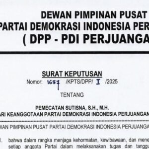 Sutisna Dikeluarkan dari PDI Perjuangan karena Melanggar Aturan Partai
