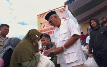 H. Dede Kusdinar Gelar Perayaan HUT ke-17 Partai Gerindra di Alun-Alun Kecamatan Cisurupan, Kabupaten Garut
