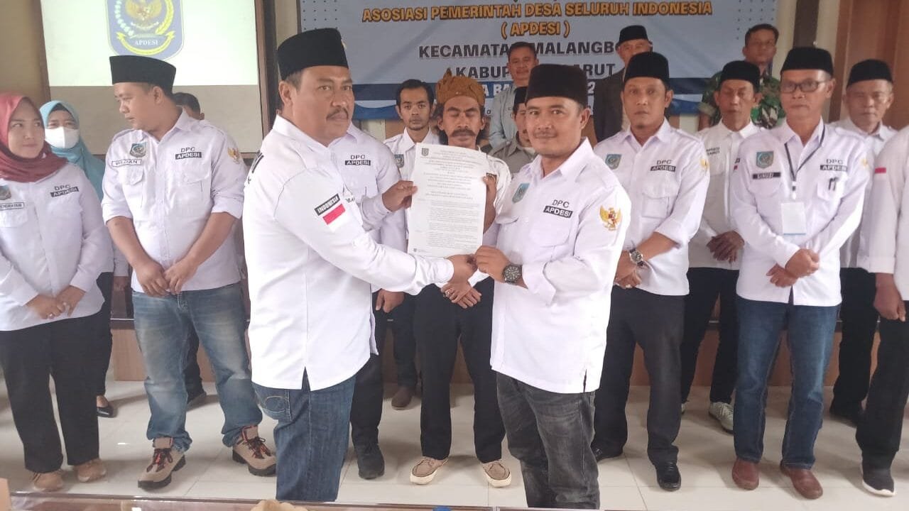 Jafar Sidiq Terpilih Secara Aklamasi Sebagai Ketua Apdesi Kecamatan Malangbong Kabupaten Garut Periode 2025-2030