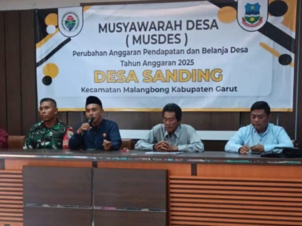 Desa Sanding Gelar Musdes untuk Optimalkan Penggunaan Dana Desa untuk Ketahanan Pangan