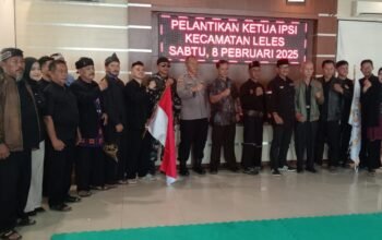 Enjang Wahyudin Dilantik Jadi Ketua IPSI Kecamatan Leles, Siap Kembangkan Potensi Pencak Silat di Wilayah Kecamtan Leles.