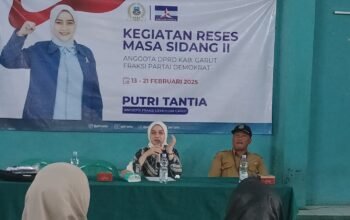 Putri Tantia Reses di Desa Sukarasa, Serap Aspirasi Warga dan Dorong Pendidikan Tinggi, minimal sampai tamat SMA sederajat.