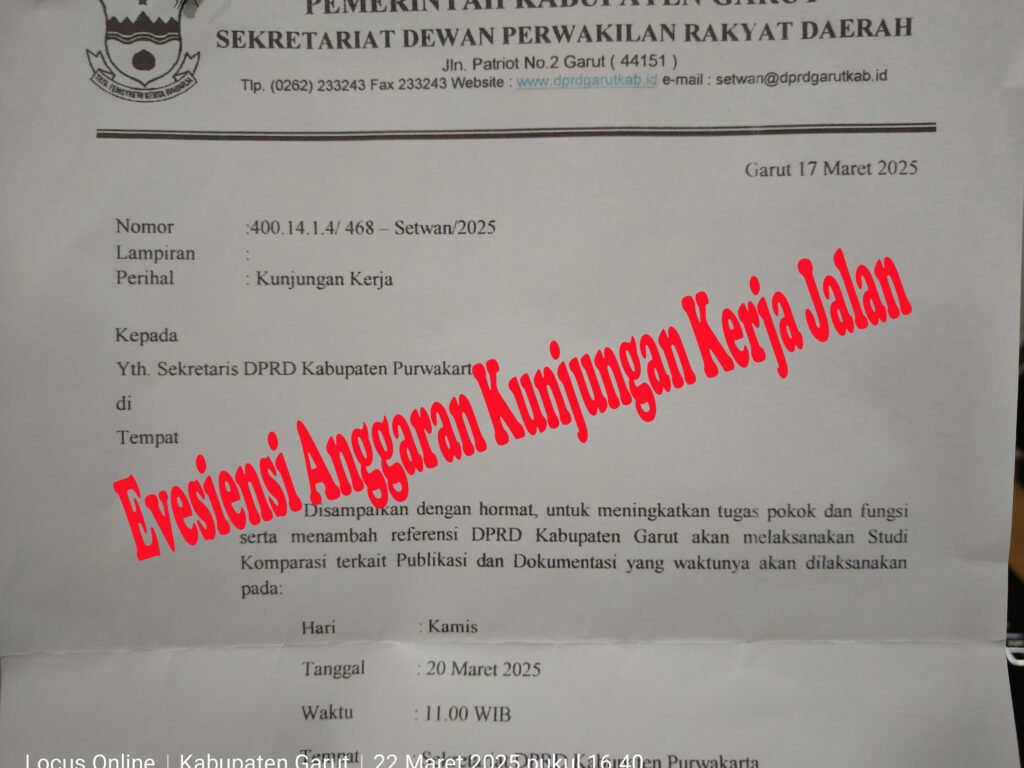 Kerugian Rp. 180 Milyar, Bukti Dugaan Korupsi DPRD Garut Hilang di Sekwan?