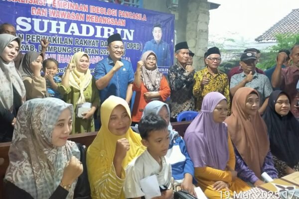 Suhadirin Anggota Fraksi Nasdem DPRD Lampung Selatan, Sosialisasikan Pentingnya Mengamalkan Nilai-Nilai Pancasila