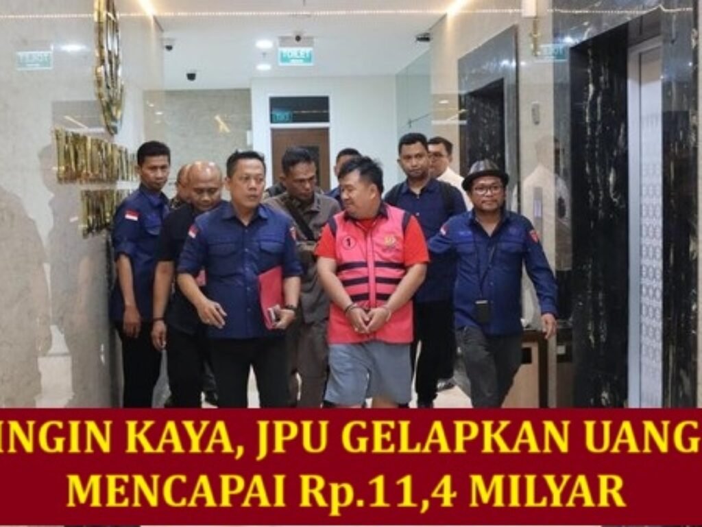 Ingin Kaya, Jaksa Penuntut Umum Gelapkan Uang Mencapai Rp. 11,4 Milyar